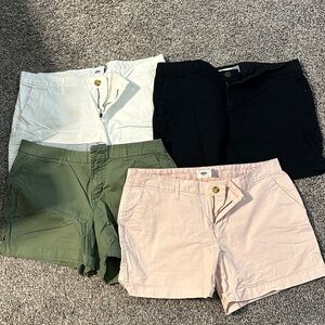 Old Navy Women's Shorts - Black, White, Green, Pink bundle